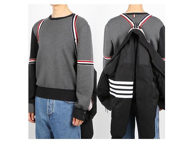 Thom Browne Diagonal Down Blouson Black - view 13