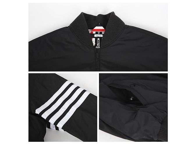 Thom Browne Diagonal Down Blouson Black - view 6