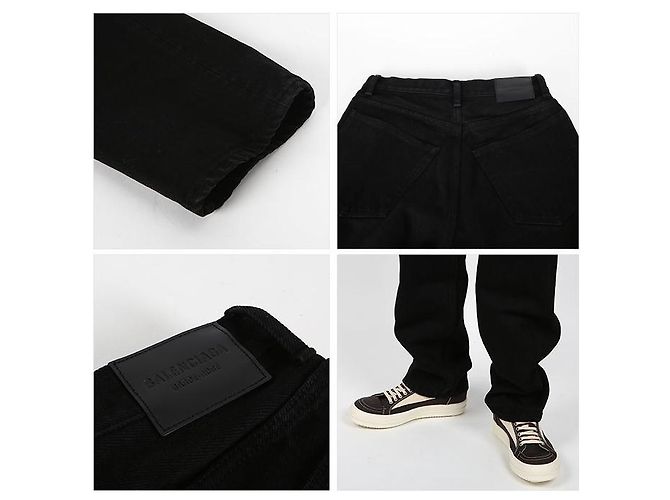 Balenciaga Jeans neri Nero - vista 4