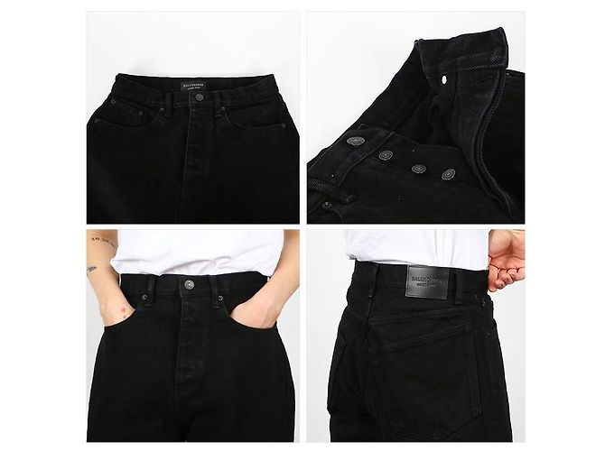 Balenciaga Jeans neri Nero - vista 8