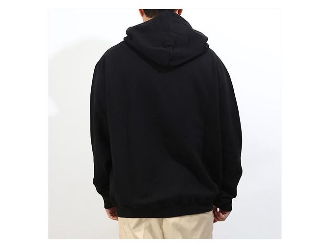 Maison Martin Margiela Stamp Logo Hoodie Schwarz - Ansicht 11