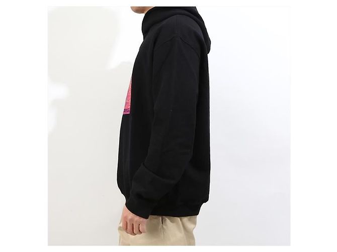 Maison Martin Margiela Stamp Logo Hoodie Schwarz - Ansicht 3