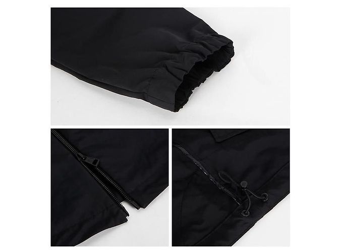 Giacca con zip e collo alto Moncler GALES Nero - vista 13