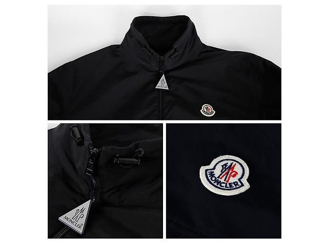 Giacca con zip e collo alto Moncler GALES Nero - vista 5