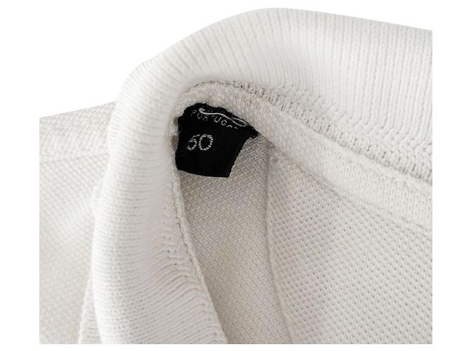 Tom Ford Herren Polo aus bestickter Baumwolle mit kurzen Ärmeln T-Shirt weiß - Ansicht 11