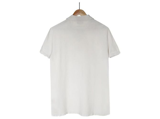 Tom Ford Herren Polo aus bestickter Baumwolle mit kurzen Ärmeln T-Shirt weiß - Ansicht 4