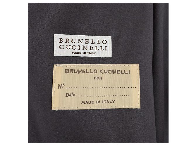 Giacca Bomber in Seta con Yoke Brunello Cucinelli per Donna Marrone - vista 10