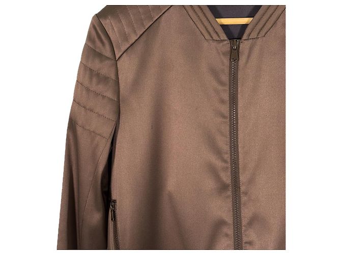 Giacca Bomber in Seta con Yoke Brunello Cucinelli per Donna Marrone - vista 6