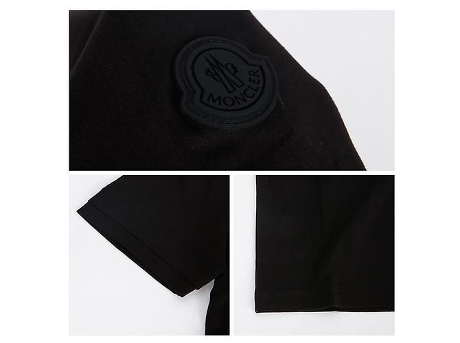 Moncler T-Shirt mit Front-Logo-Druck Schwarz - Ansicht 6