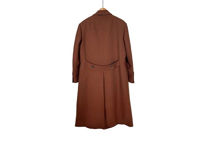 Tom Ford Cappotto lungo in pelle, lana e cashmere per uomo - Marrone - vista 4