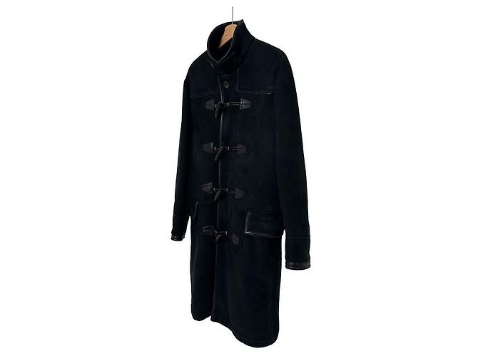 Tom Ford Cappotto lungo Duffle senape nero - vista 2