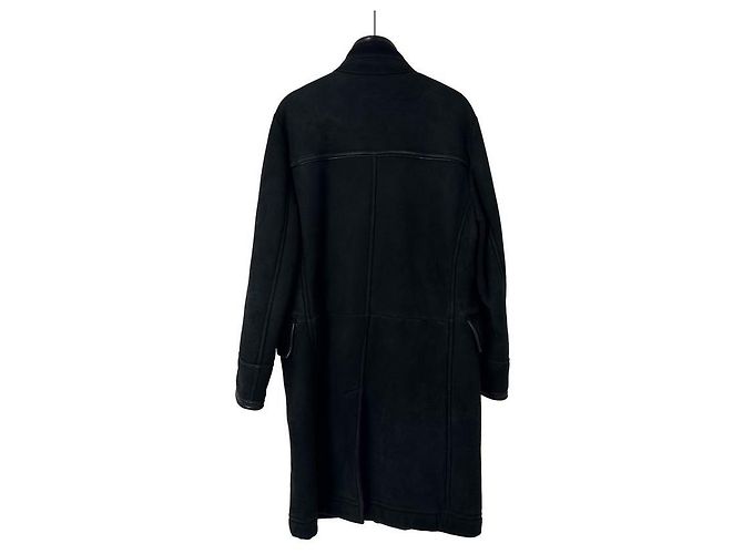 Tom Ford Cappotto lungo Duffle senape nero - vista 4