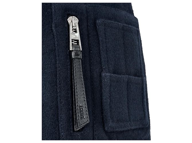 Giacca bomber in lana Anagram da uomo Loewe blu navy - vista 5