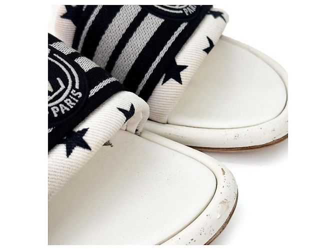 Louis Vuitton Flache Mules mit Magnetverschluss Weiß - Ansicht 10