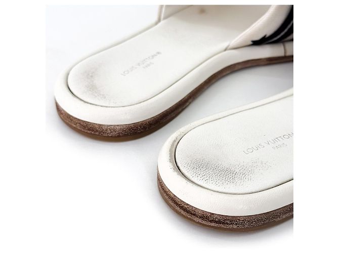 Louis Vuitton Flache Mules mit Magnetverschluss Weiß - Ansicht 13