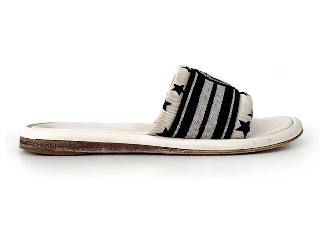 Louis Vuitton Flache Mules mit Magnetverschluss Weiß - Ansicht 5