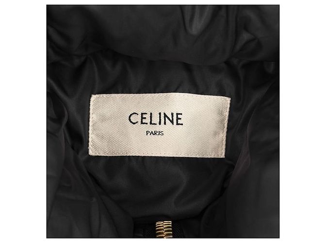 Céline Chaleco acolchado Triomphe con logo bordado negro - vista 12