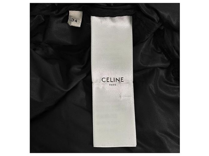 Céline Chaleco acolchado Triomphe con logo bordado negro - vista 13