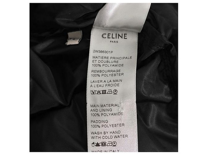 Céline Chaleco acolchado Triomphe con logo bordado negro - vista 14