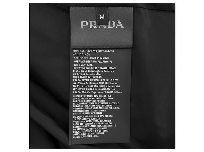 Prada Cashmere Knit Down Hooded Jacket White - view 10