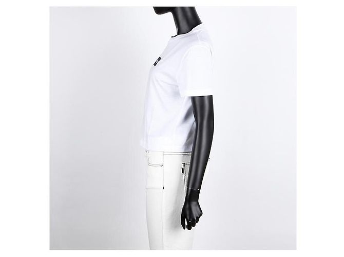Miu Miu T-shirt in jersey di cotone a maniche corte - vista 11