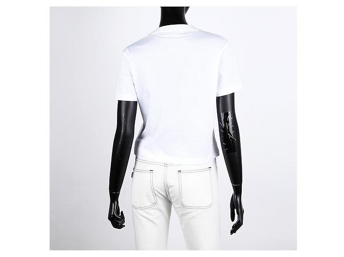 Miu Miu T-shirt in jersey di cotone a maniche corte - vista 12