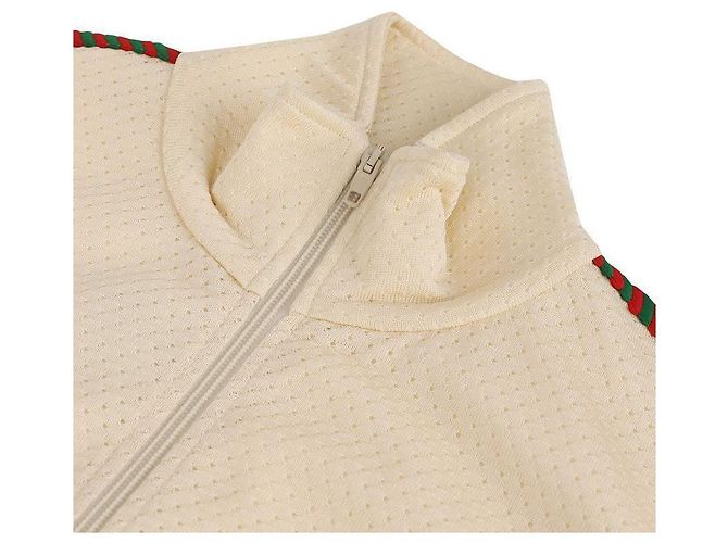 Gucci Giacca con cappuccio zip Classic Bunny Bianco - vista 5