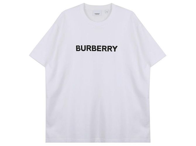 Burberry Kurzarm-T-Shirt aus Baumwolle mit Logo-Print - Ansicht 3