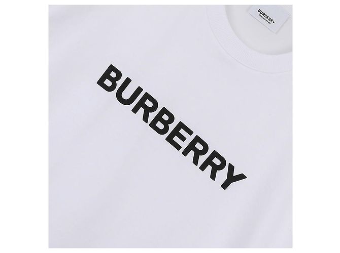 Burberry Kurzarm-T-Shirt aus Baumwolle mit Logo-Print - Ansicht 6