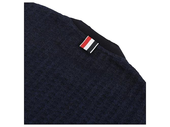 Thom Browne Jacquard-Cropped-Cardigan Blau - Ansicht 6