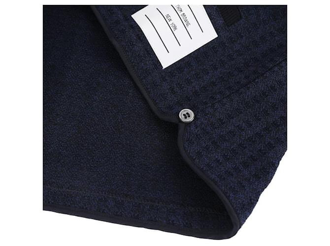 Thom Browne Jacquard-Cropped-Cardigan Blau - Ansicht 8