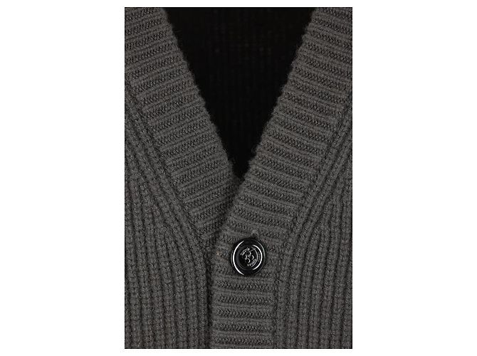 Gucci Rippstrick-Cardigan aus Wolle und Kaschmir Grün - Ansicht 7