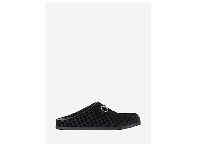 Gucci Monogramm-Slipper Schwarz - Ansicht 4