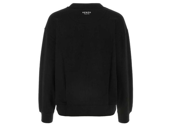 Kenzo Sweatshirt mit Blumenstickerei Schwarz - Ansicht 5