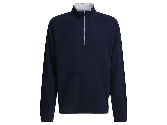 Thom Browne Classic Jersey Half-Zip Pullover - view 4