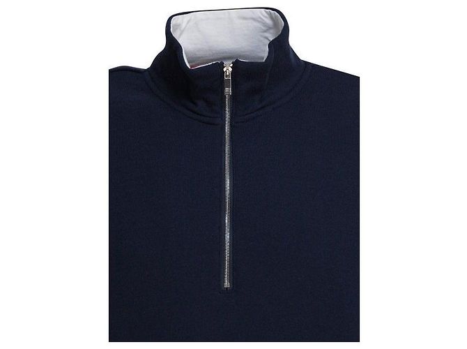 Thom Browne Classic Jersey Half-Zip Pullover - view 6