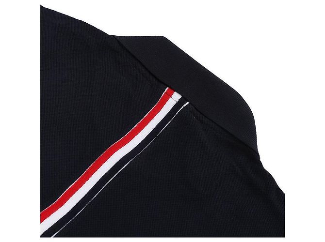 Thom Browne Relaxed Fit Striped Short Sleeve Polo Shirt - view 7