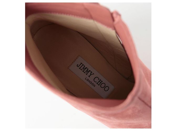 Jimmy Choo Suede Ankle Boots Größe Hangover Pink - Ansicht 10
