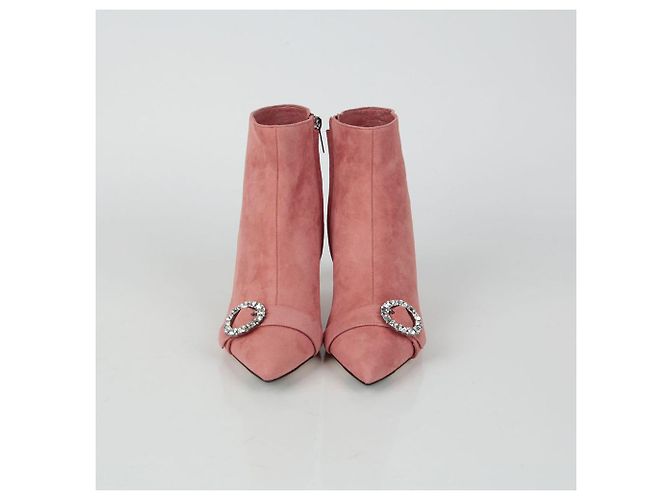 Jimmy Choo Suede Ankle Boots Größe Hangover Pink - Ansicht 3