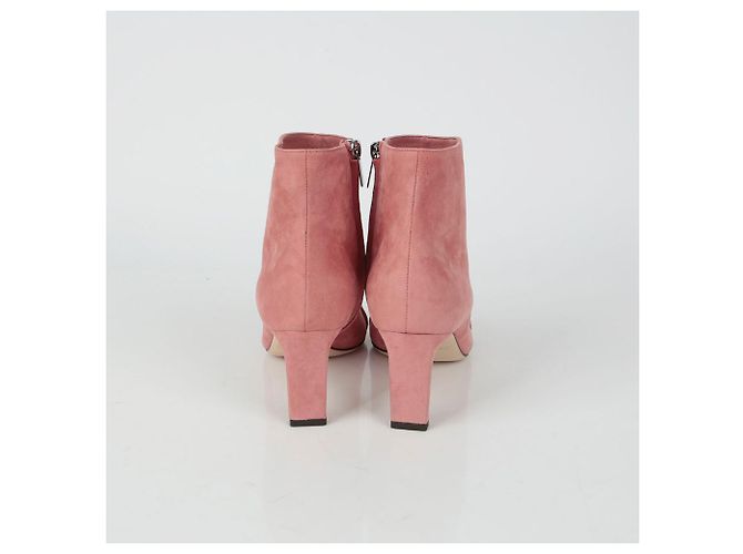 Jimmy Choo Suede Ankle Boots Größe Hangover Pink - Ansicht 5