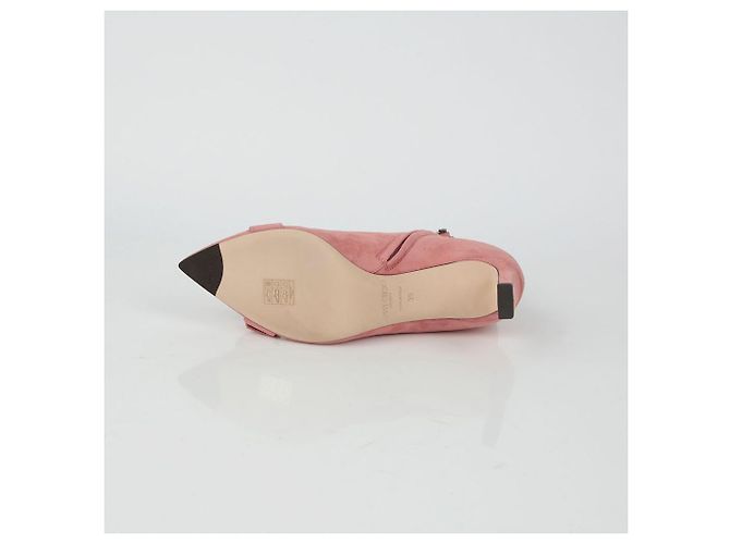 Jimmy Choo Suede Ankle Boots Größe Hangover Pink - Ansicht 9