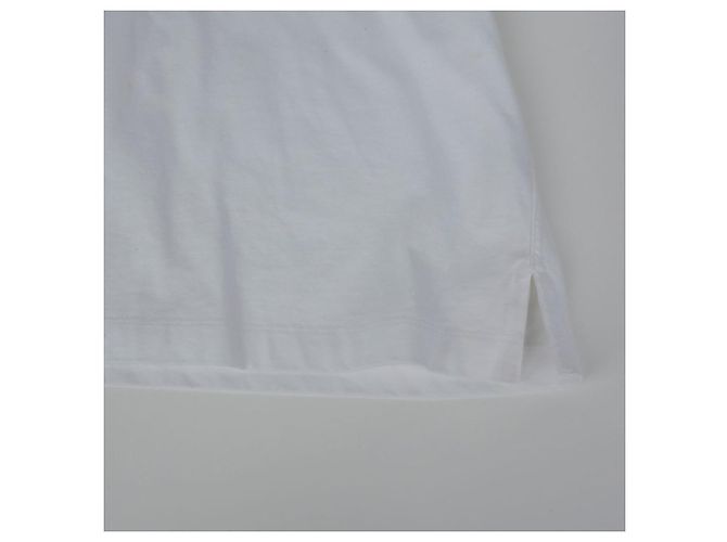 Hermès Weißes bedrucktes Baumwoll-T-Shirt Größe - Ansicht 6