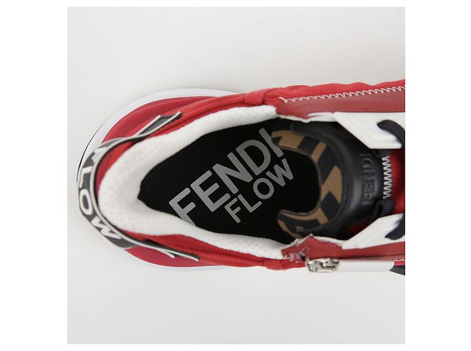 Fendi Baskets Flow Taille Rouge - vue 10