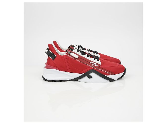 Fendi Baskets Flow Taille Rouge - vue 3