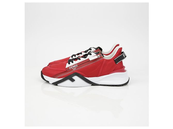 Fendi Baskets Flow Taille Rouge - vue 5