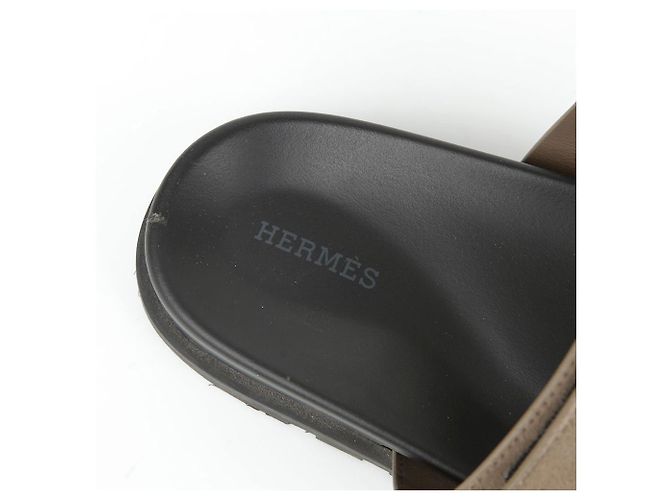 Hermès Taglia dei sandali SiFre Marrone - vista 9