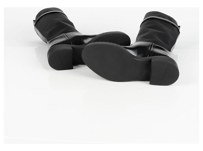 Prada Botas Pouch de Nylon Monolith Tamaño Negro - vista 10