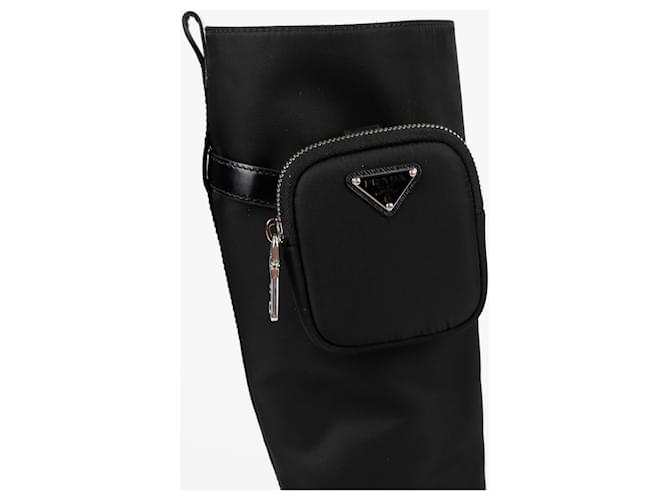 Prada Botas Pouch de Nylon Monolith Tamaño Negro - vista 3