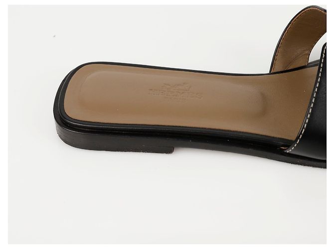 Hermès Sandalo Oran Nero - vista 3