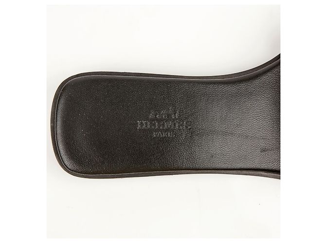 Hermès Mule Slippers Größe Schwarz - Ansicht 12
